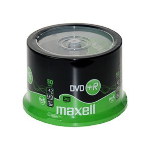 MAXELL DVD+R 4.7GB 16X 50L� CAKEBOX -275640.40.TW