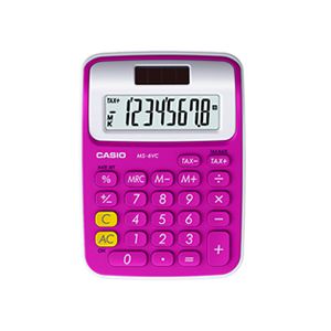 CASIO MS-6VC-RD M�N� MASA TIPI HESAP MAK�NES�