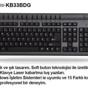 ARTES KB33BDG MM Q USB G�M��/S�YAH KLAVYE