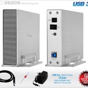 FRISBY FHC-3520S 3.5SATA AL�M�NYUM USB3.0 HDD KUTU