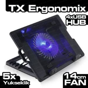 TX ERGONOM�X 14CM LED FANLI 4xUSB HUB NB SO�UTUCU TXACNBERGO
