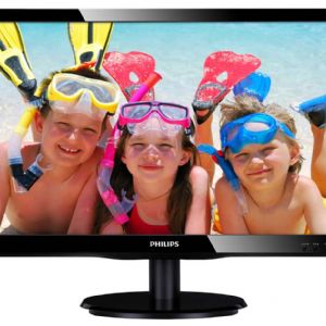 19 PHILIPS 190V4LSB/01 LED 5MS 16:10 S�YAH D-SUB+DVI