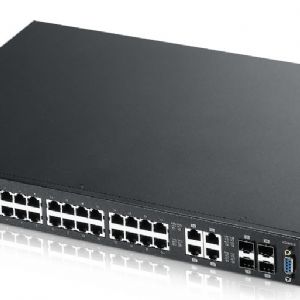 ZYXEL ES3500-24HP 24 PORT 10/100+4XDUAL SFP L2 Y�NET�LEB�L�R POE SWITCH