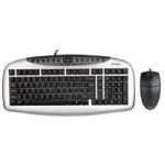 A4 TECH KB-21/OP-620D Q MULTIMEDYA PS/2 S�YAH/GR� SET