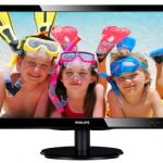 19 PHILIPS 190V4LSB/01 LED 5MS 16:10 S�YAH D-SUB+DVI